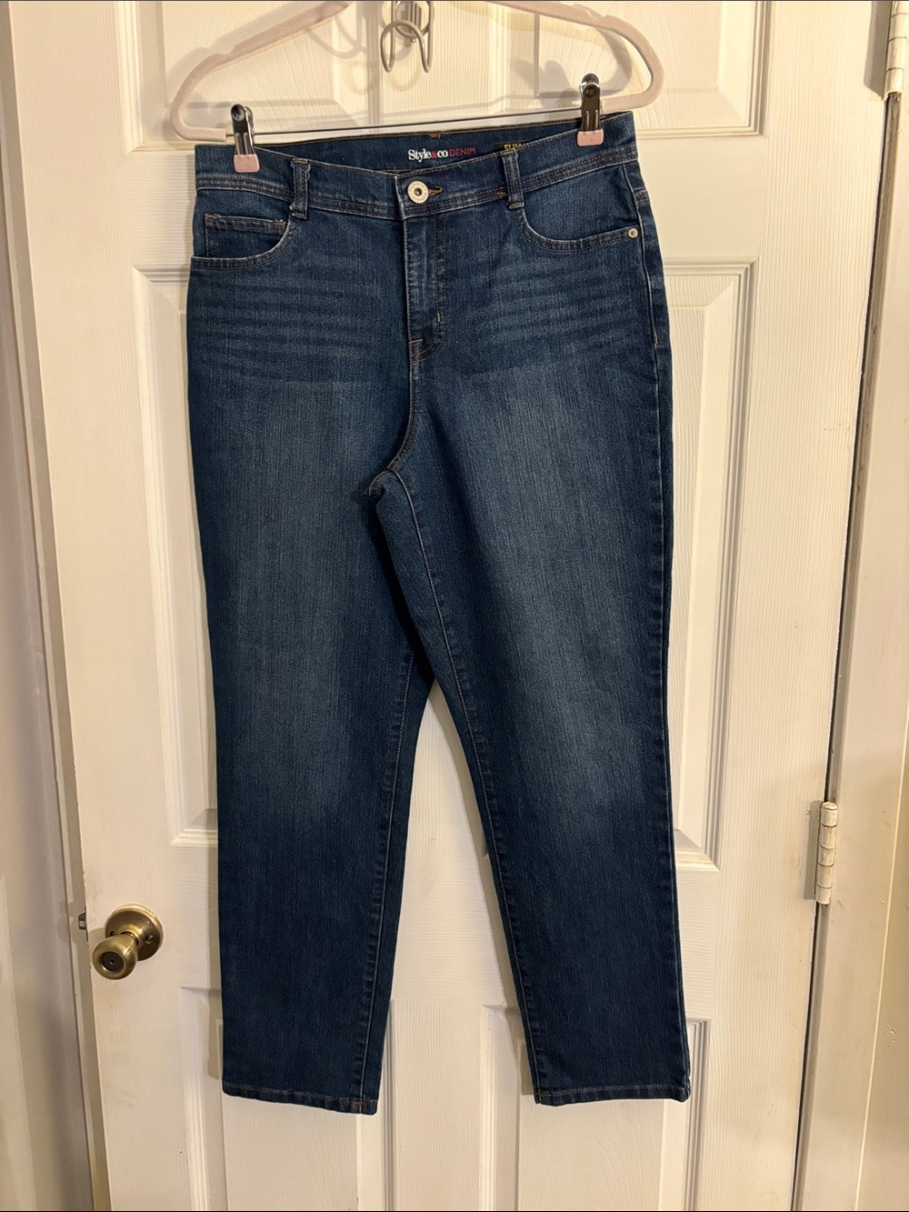 Style & Co. Dark Indigo Cropped Skinny Jeans